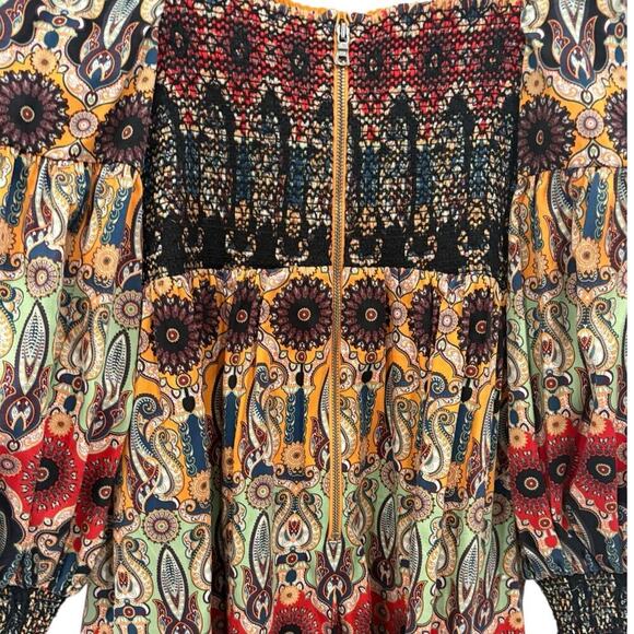 Alice + Olivia Julissa Empire Waist Mini Dress Now And Forever Tangerine Size 6 - Picture 13 of 16